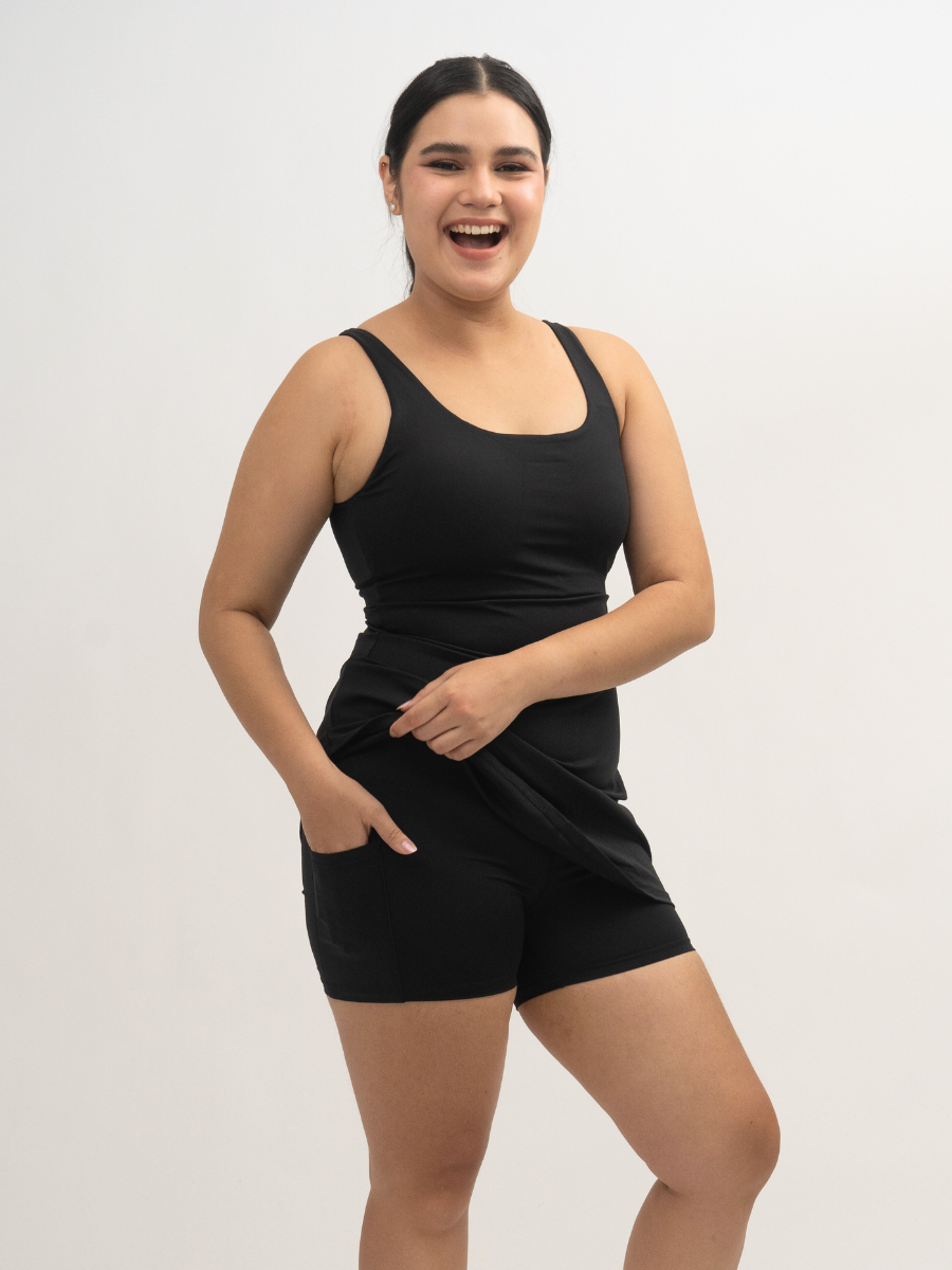 BASELINE | Sportkleid mit integrierten Shorts